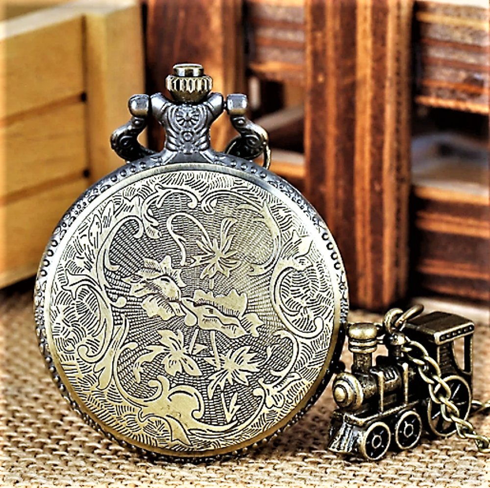 LOCOMOTIVE VAPEUR montre gousset 2020 GOC2003 Bijoux et montres