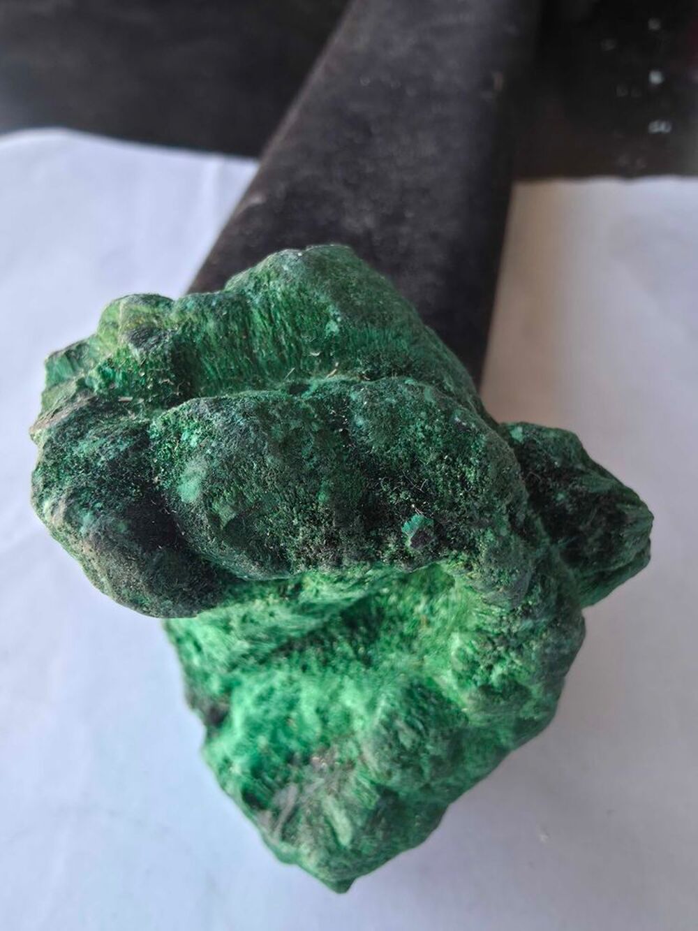 Rare Malachite Fibreuse Velout&eacute;e Katanga RDC-Collection 193g 