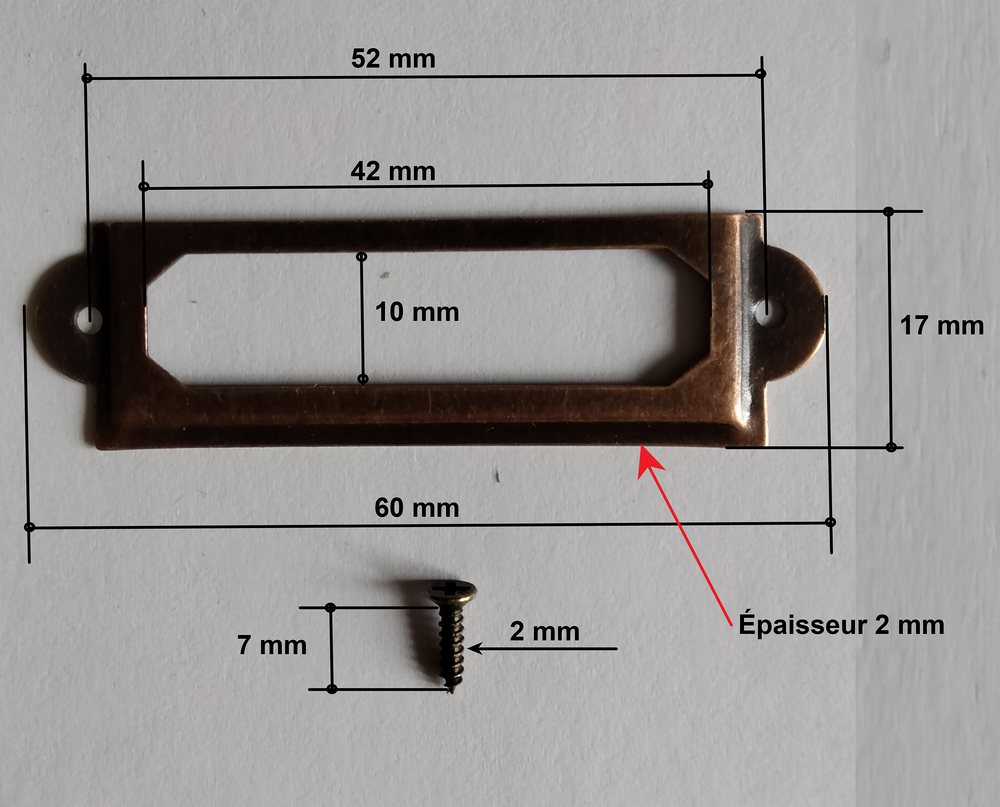 Lot de 8 porte-&eacute;tiquette. Bricolage