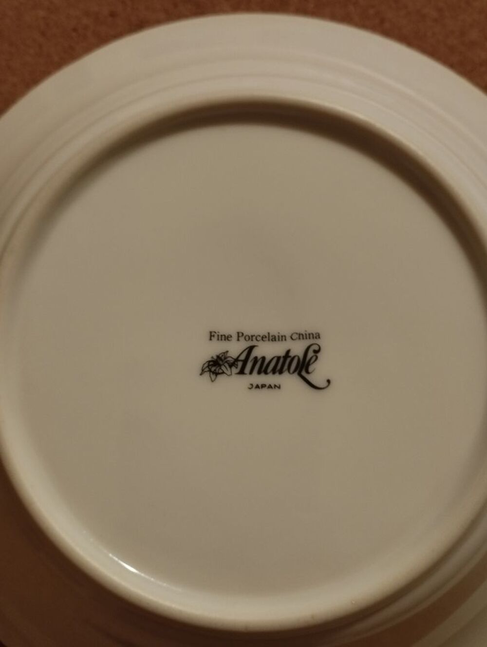 Assiettes Fine Porcelaine China Anatole 