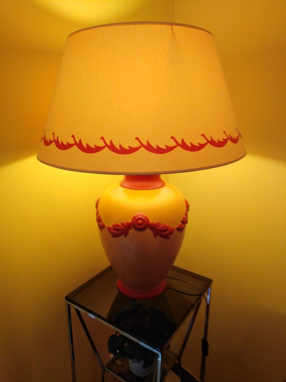 LAMPE DE CHEVET EN CERAMIQUE ( BHV ) Décoration