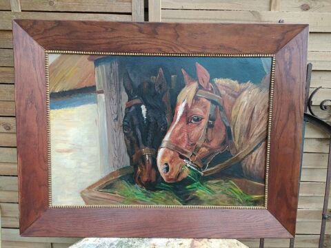 Tableau Chevaux en Stalle Cheval Haras 230 Loches (37)