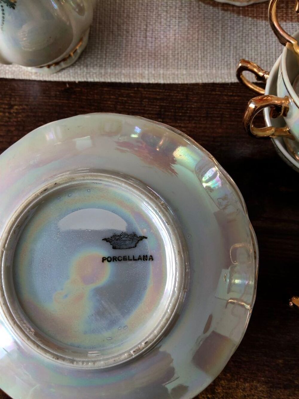 Service caf&eacute; vintage porcelaine italienne Décoration