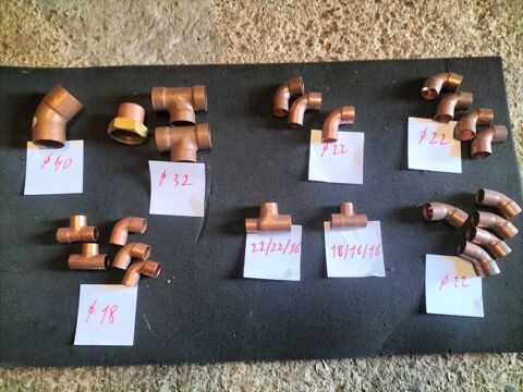 lots raccords cuivre neuf 45 Beauvoir (50)