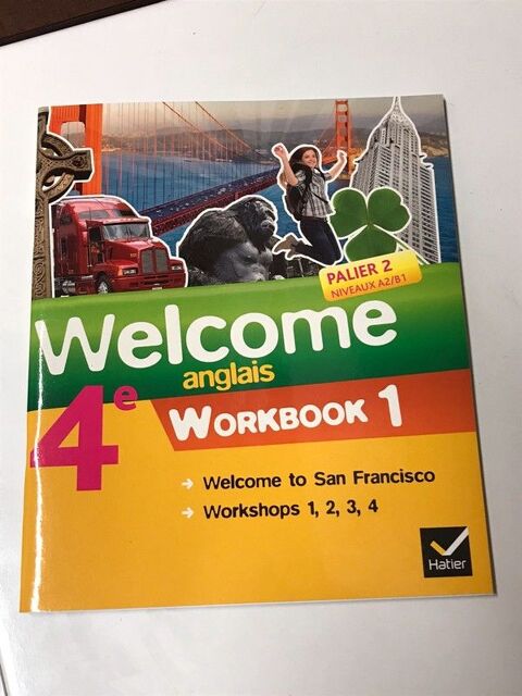 Workbook Anglais Welcome 1 et 2 4ème 18 Strasbourg (67)