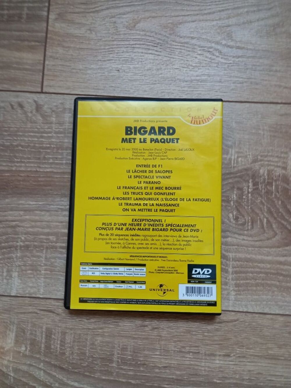 Dvd Jean-Marie Bigard "Bigard met le paquet" DVD et blu-ray