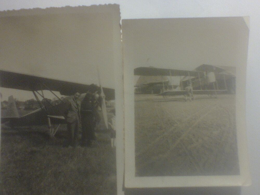 Photo Vintage d'Avions biplan Anciens - Faire offre ! 