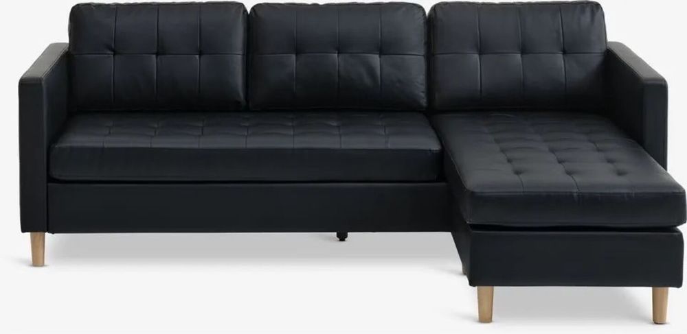 canape similicuir noir jysk a angle modulable Meubles