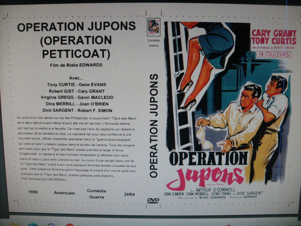 Film : " Operation jupons " DVD et blu-ray