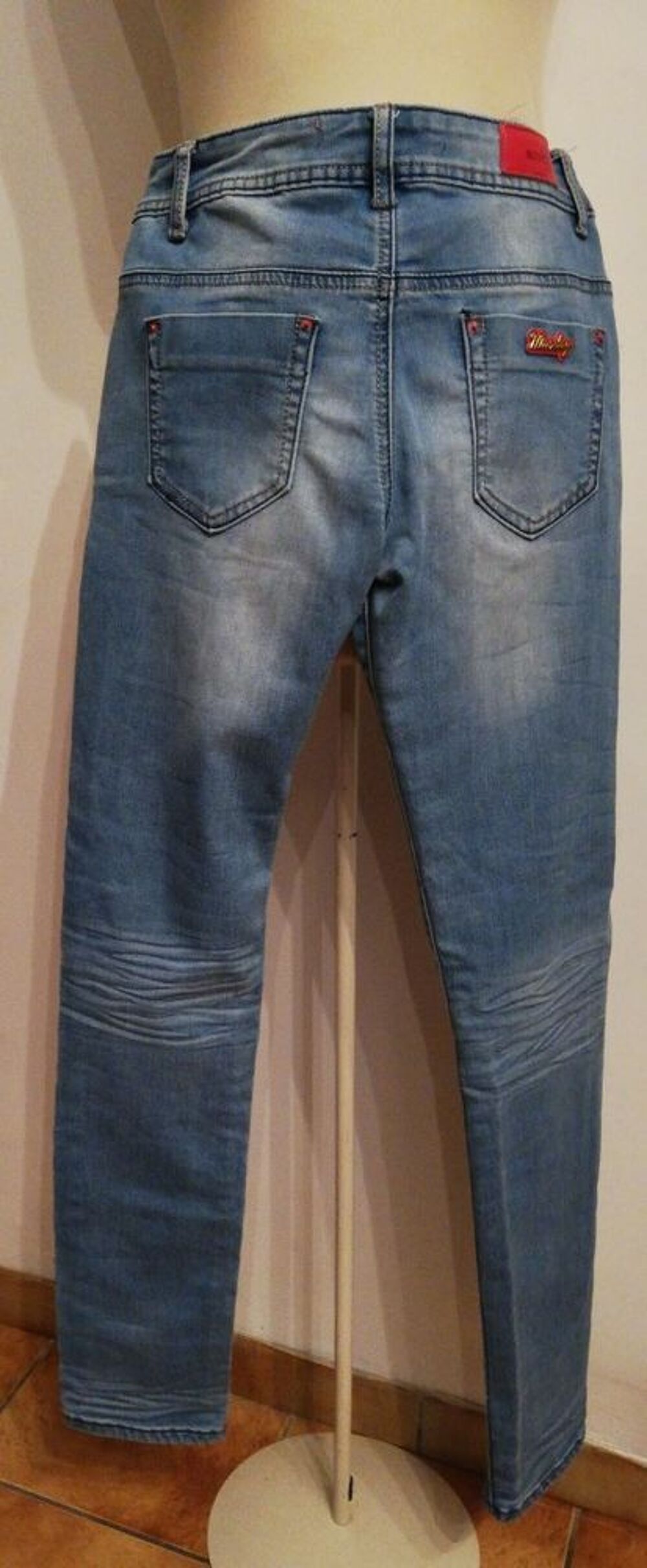PANTALON/JEAN **MONDAY DENIM** Taille 38 BLEU Vêtements