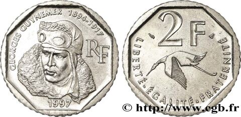 4 pièces de 2 francs Moulin Pasteur Cassin Guynemer 16 Bosc-le-Hard (76)