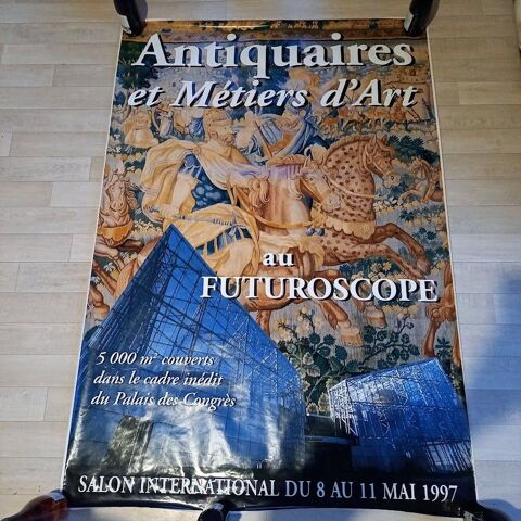 Affiche Antiquaires et mtiers d'art, Futuroscope, 1997 20 Saumur (49)
