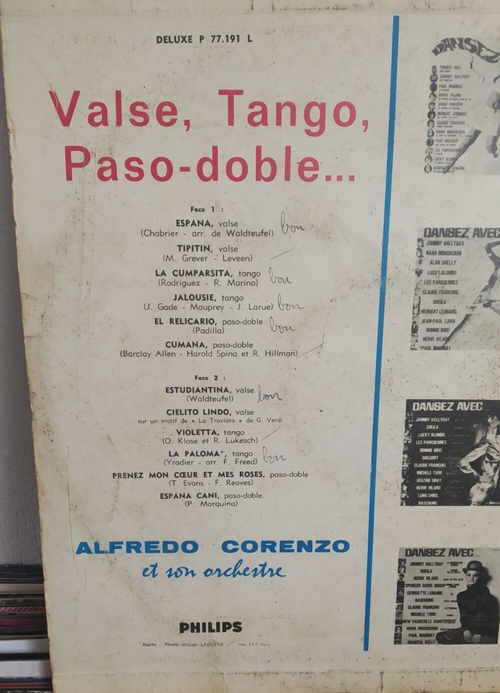 Album Paso - Doble . Tango . Valse CD et vinyles