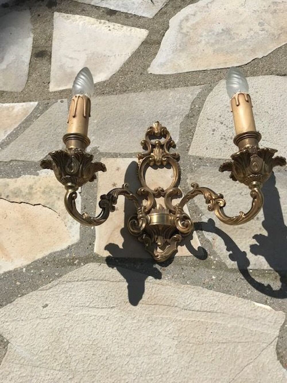 2 Appliques murales bronze Electroménager