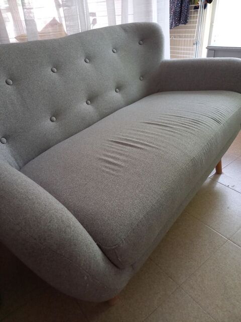 Canap scandinave 2 places gris  100 Neuilly-sur-Marne (93)
