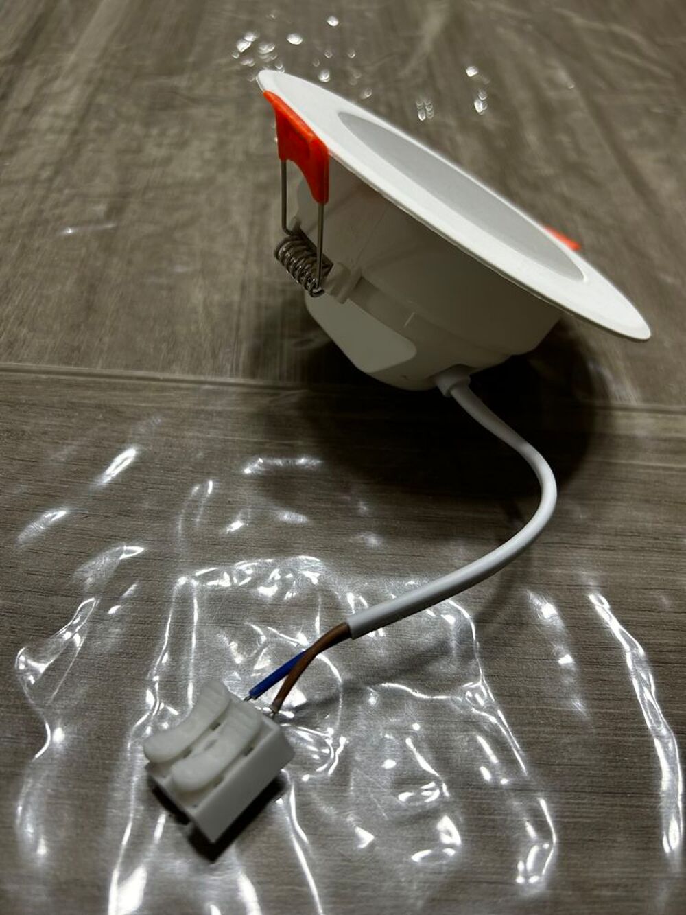 Lot 30 Spots led extra plats 8W / 3000k blanc chaud Décoration