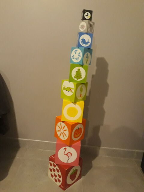 Cube bois empilable 5 Taverny (95)