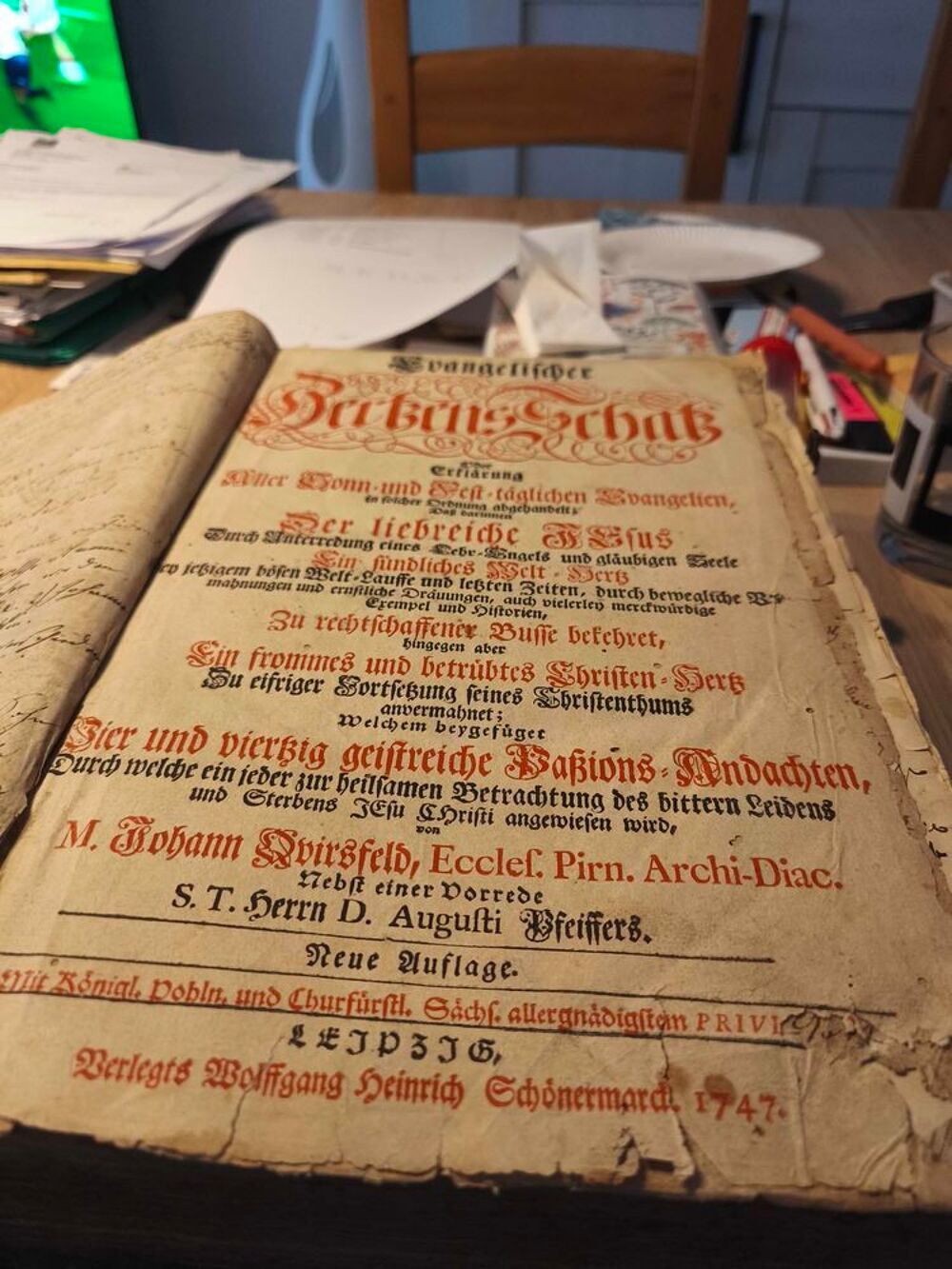 bible allemand de 1747 