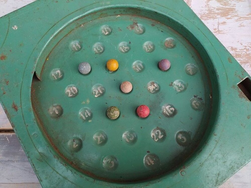 Ancien Jeu &agrave; Billes Flipper M&eacute;tal Jeux / jouets