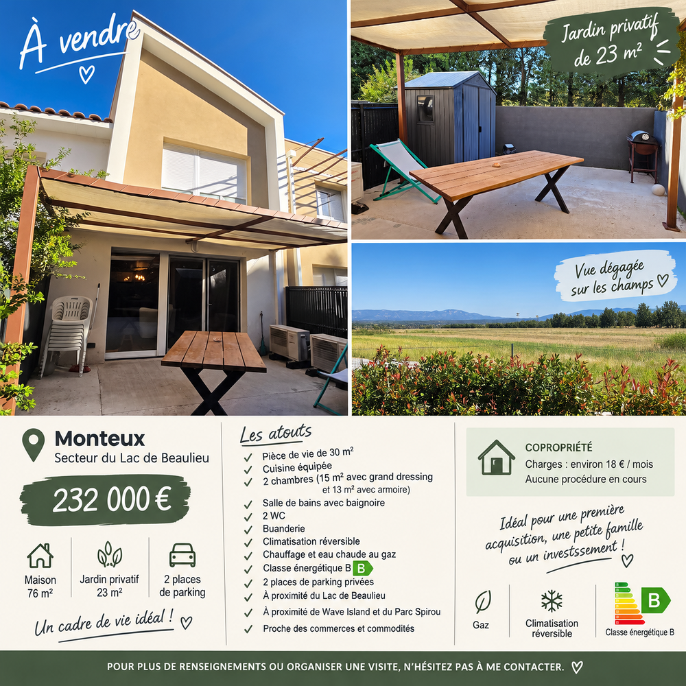 Vente Maison Maison monteux lac de beaulieu Monteux