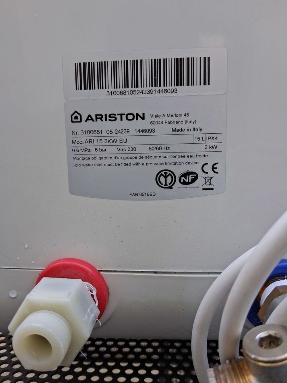 Chauffe-eau Ariston Electroménager