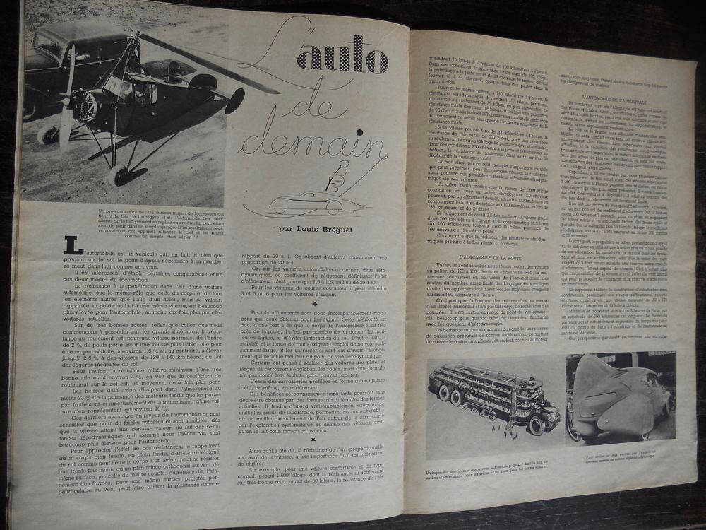 LE MONDE ILLUSTR&Eacute;. NAISSANCE et GLOIRE de L'AUTOMOBILE 1937 Livres et BD