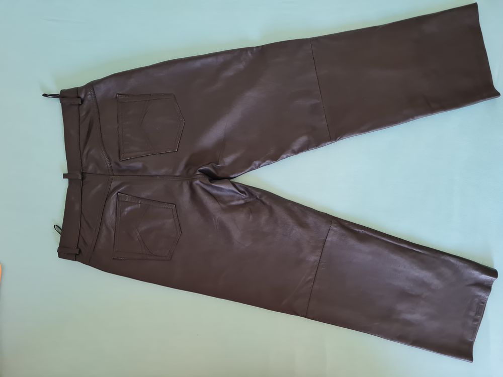 pantalon cuir homme Vêtements