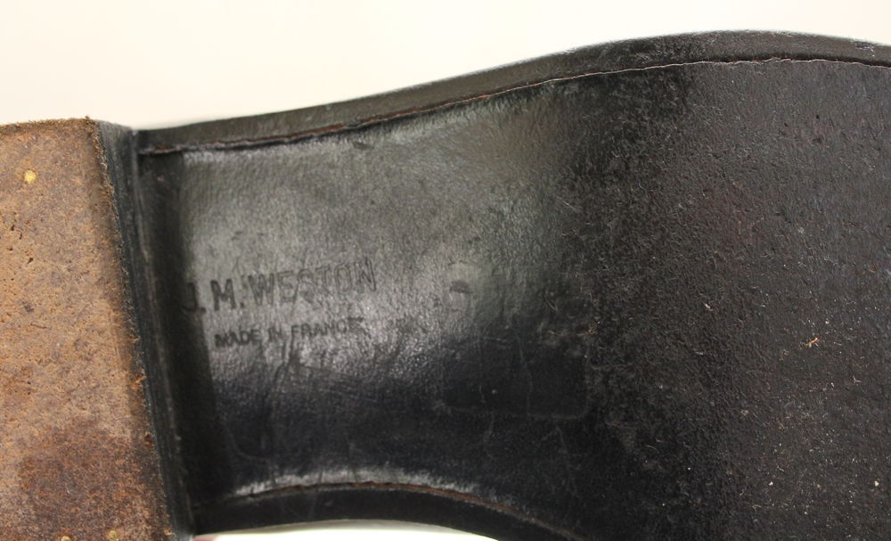 Mocassins 180 cuir noir J.M WESTON T. 7.5 D soit T. 41,5 Chaussures