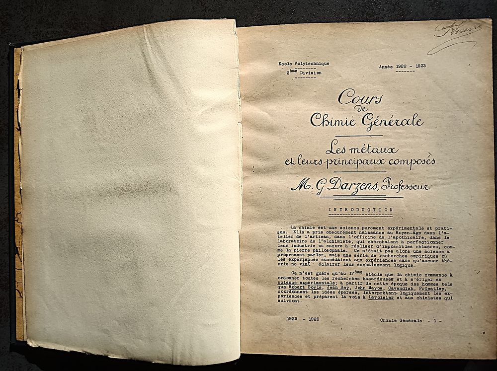 Livres anciens &agrave;‰cole Polytechnique 2 tomes CHIMIE 1922-1923 Livres et BD