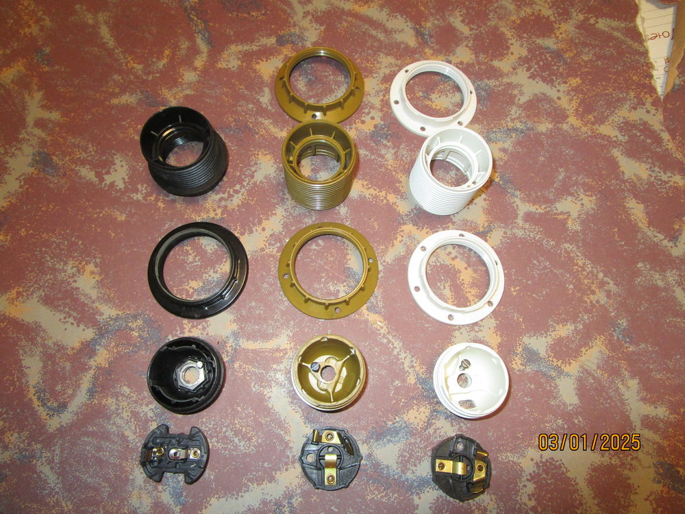 Douilles &agrave; vis E27 double bague Bricolage