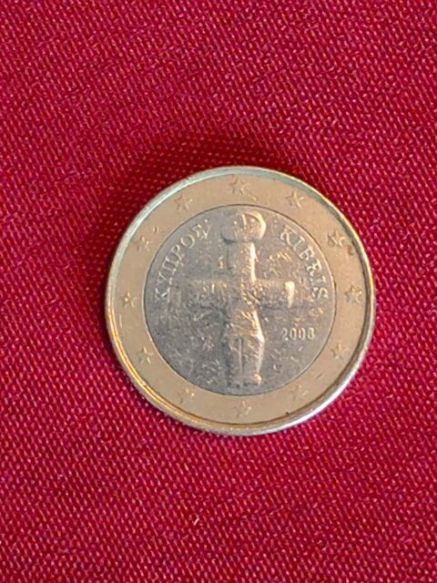 Pi�ce de 1 euro chypre 10 Avermes (03)