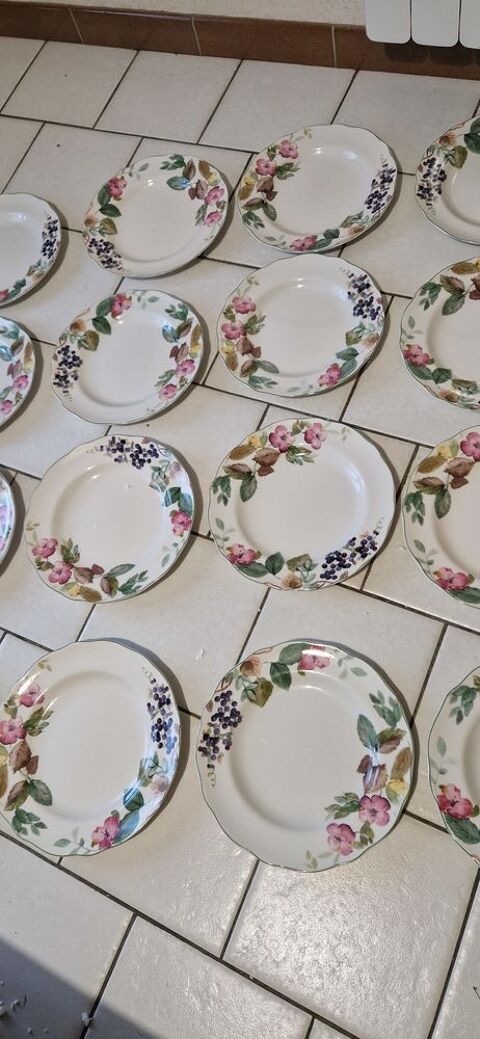 13 assiettes  porcelaine fine 3 Beaumont-Hague (50)