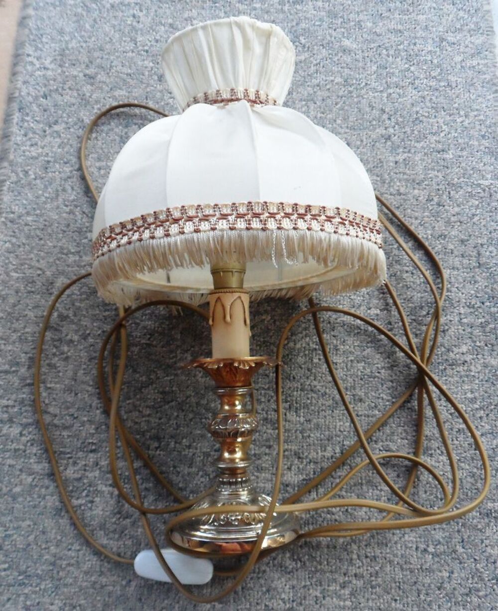 Lampe de chevet en bronze AN50 avec douille &agrave; vis fonctionne Décoration