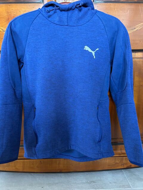 Sweat-shirt homme bleu,  capuche Puma 19 Blies-Guersviller (57)