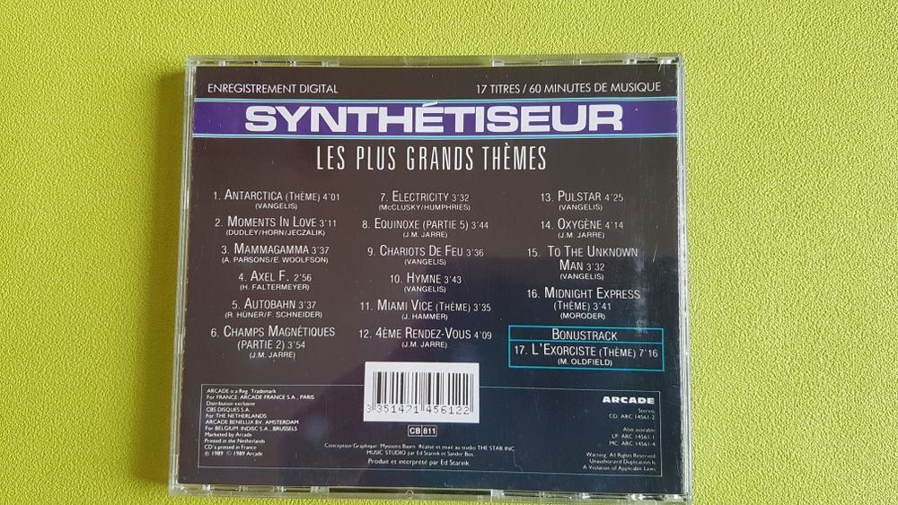 SYNTH&Eacute;TISEUR CD et vinyles