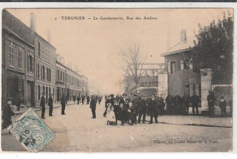 Dt -02 -TERGNIER-la gendarmerie.- Rue des Ateliers . 4 Doullens (80)