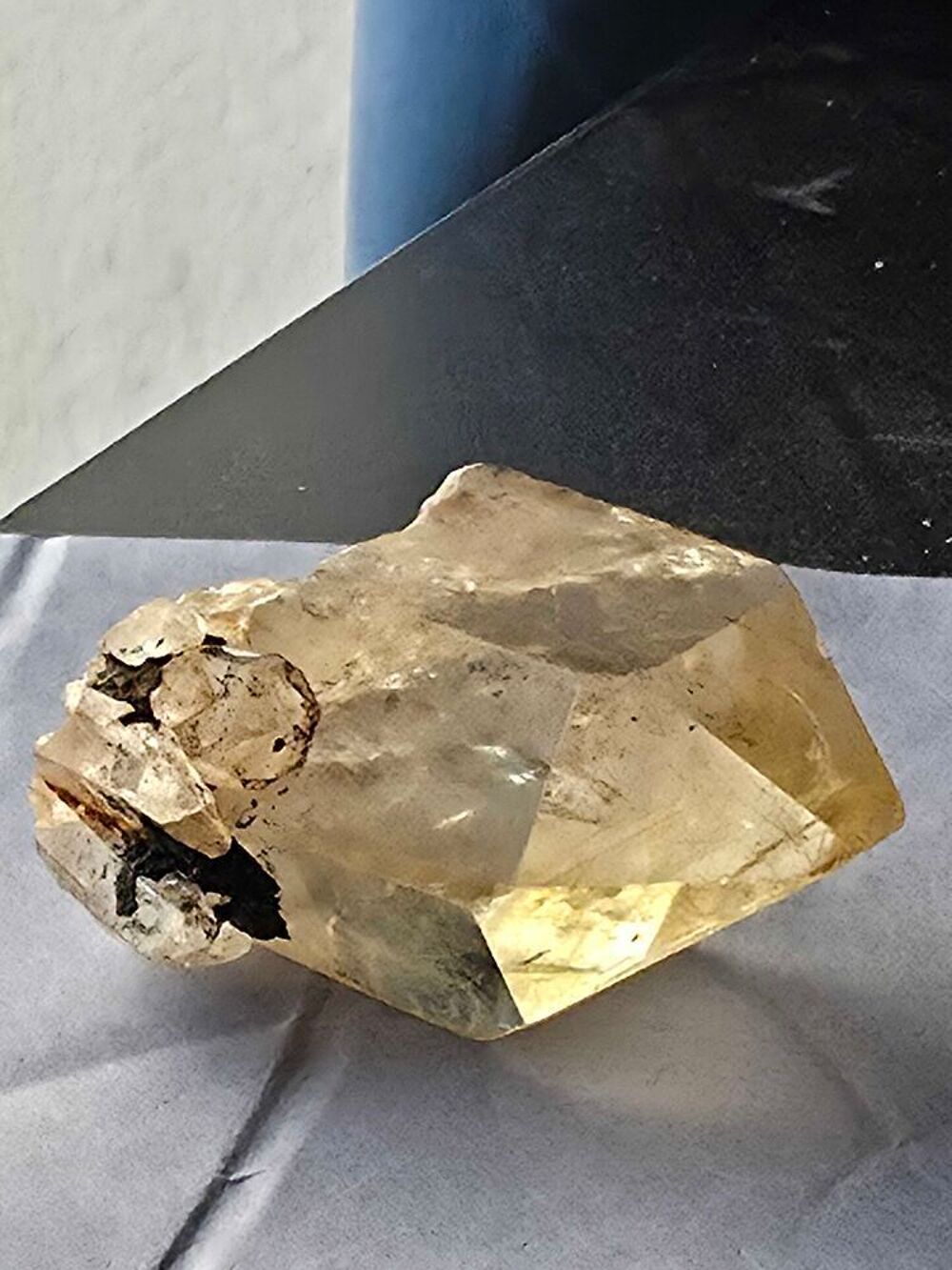 Monocristal Citrine Naturelle du Congo 88g-Pierre de Collection 