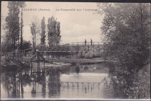 Timbres-CPA-carte postale- LOZANNE (69) - La passerelle sur  7 Lyon 5 (69)