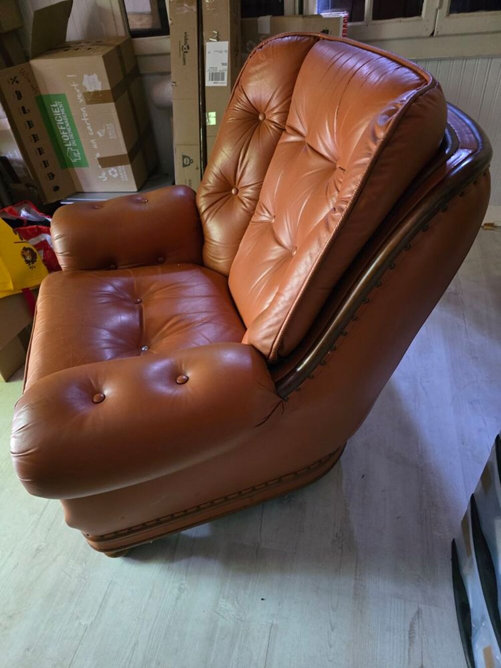 Fauteuil en cuir Meubles