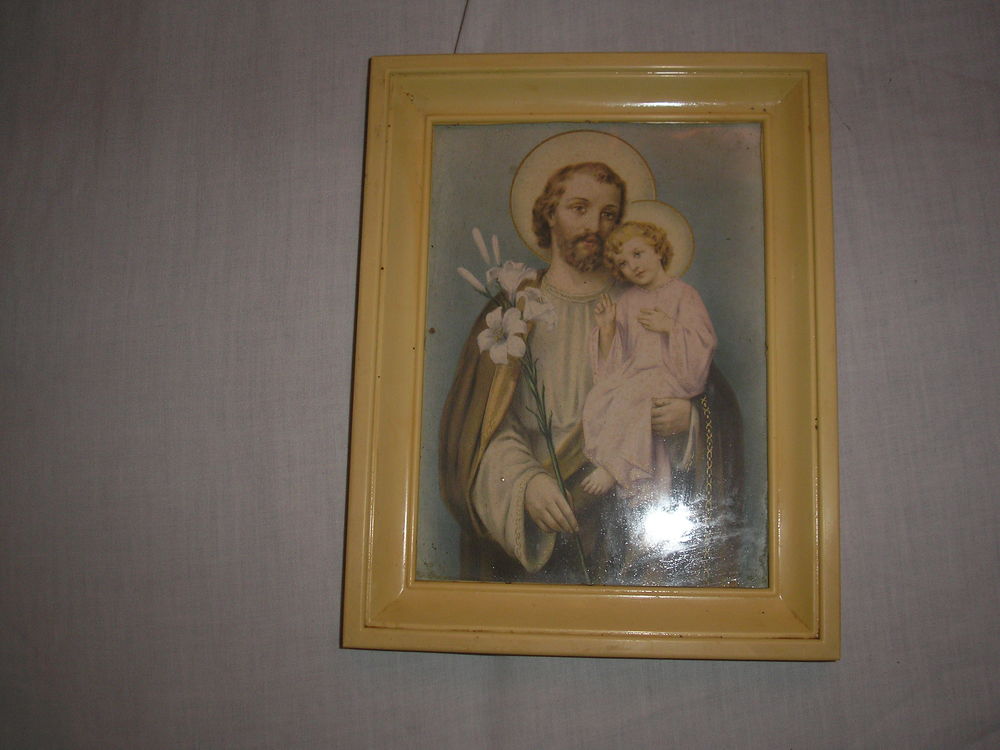 cadre religieux vintage
repr&eacute;sentant Notre seigneur et le ch Décoration
