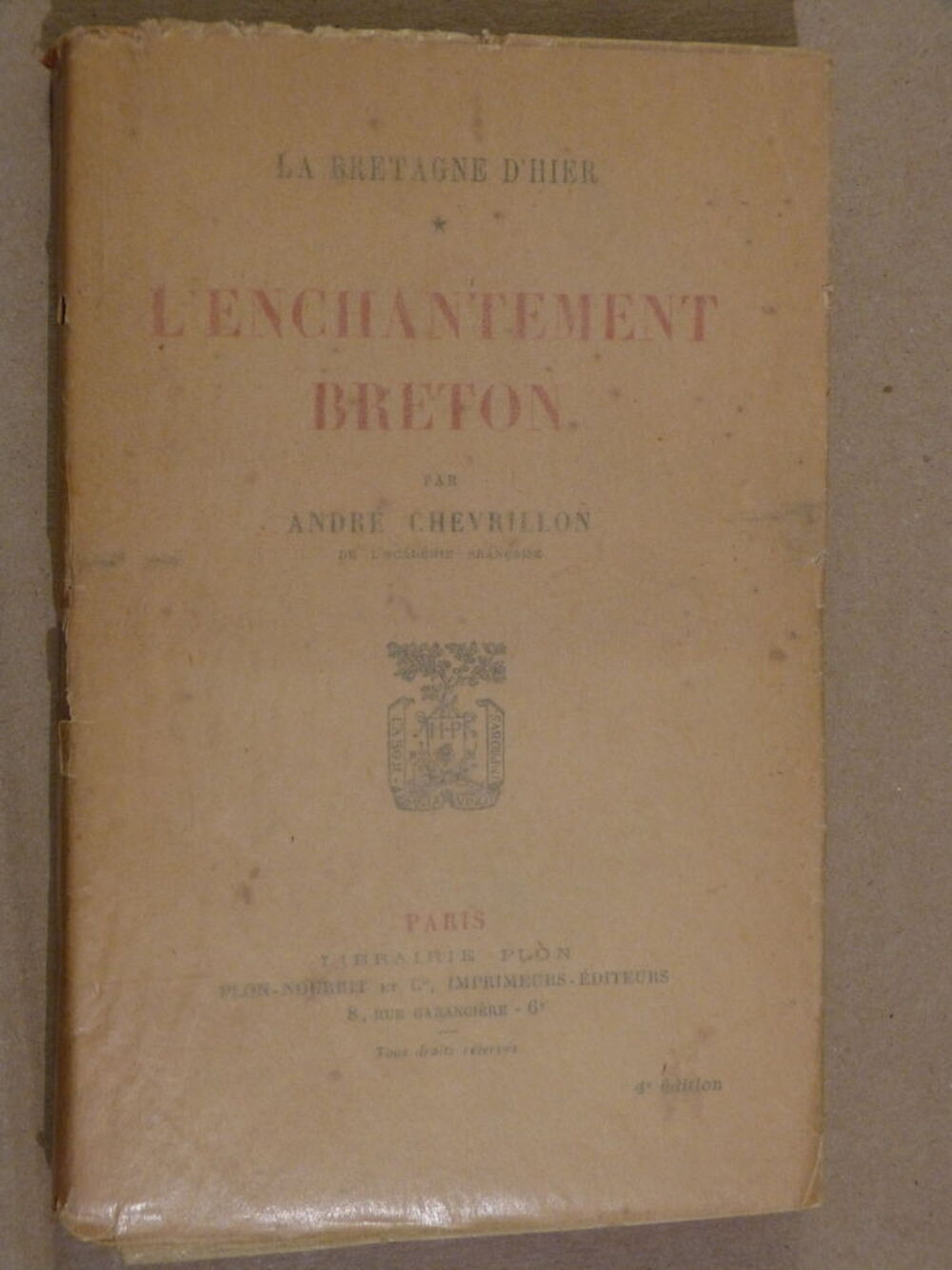 L ENCHANTEMENT BRETON Livres et BD