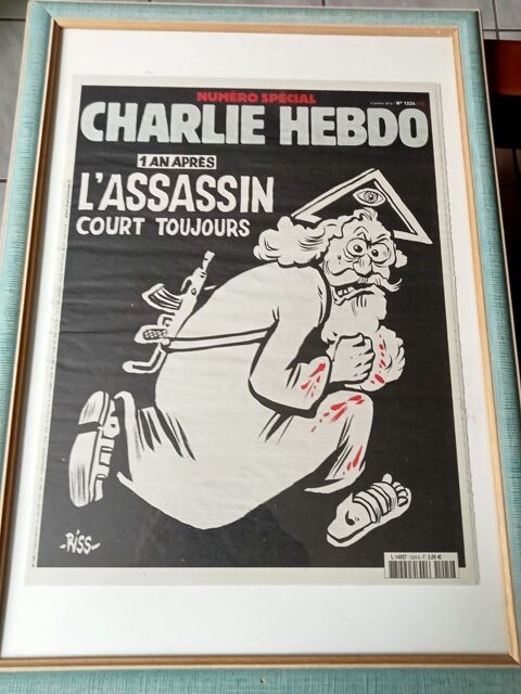 Journal Charlie Hebdo encadr. Tout est permis 100 Montendre (17)