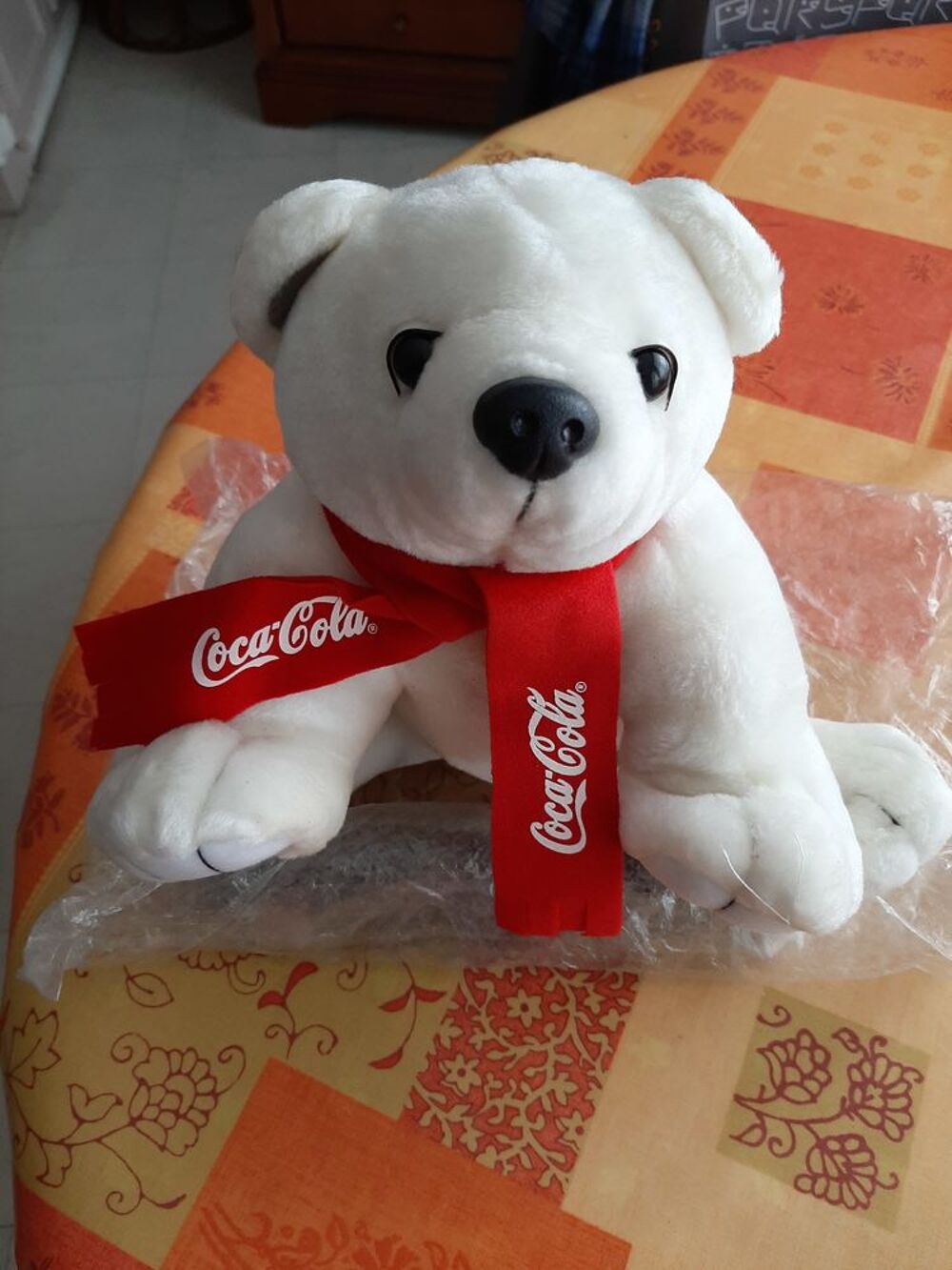 ANCIENNE PELUCHE OURSON ASSIS COCA COLA Jeux / jouets