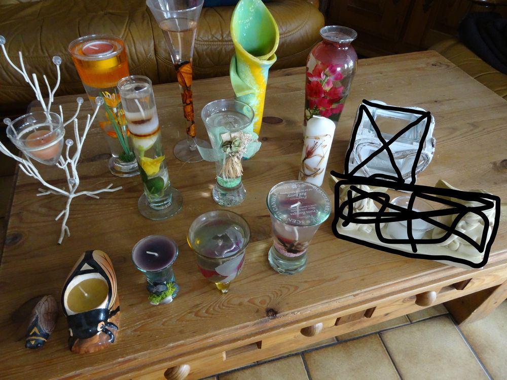 bougies divers Décoration