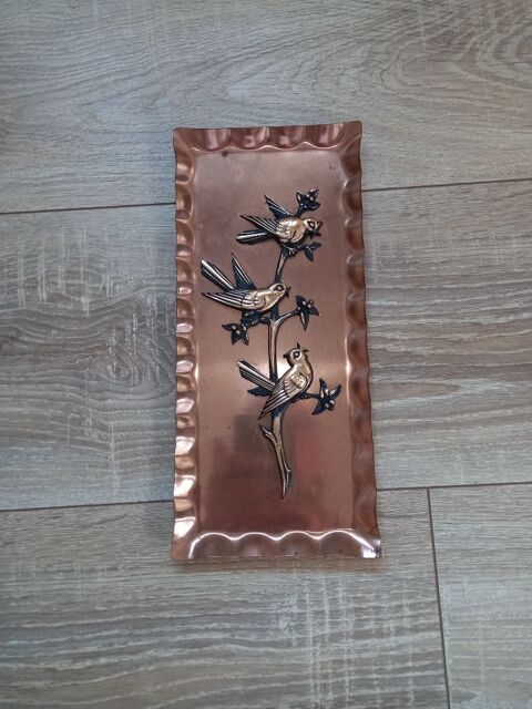 D�coration murale en cuivre  les oiseaux  15 Villiers (86)