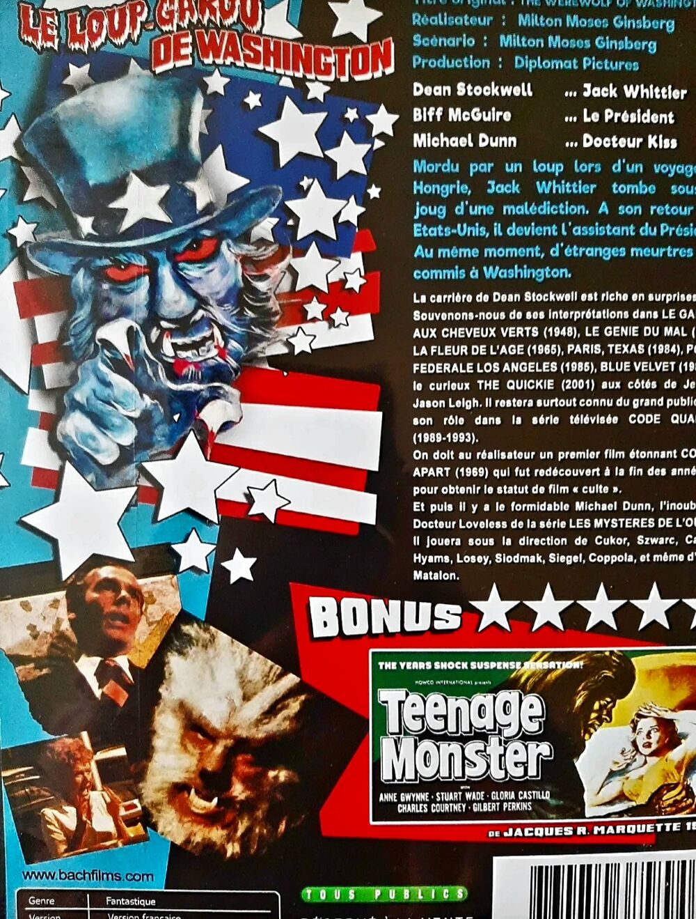 Le loup garou de Washington dvd DVD et blu-ray