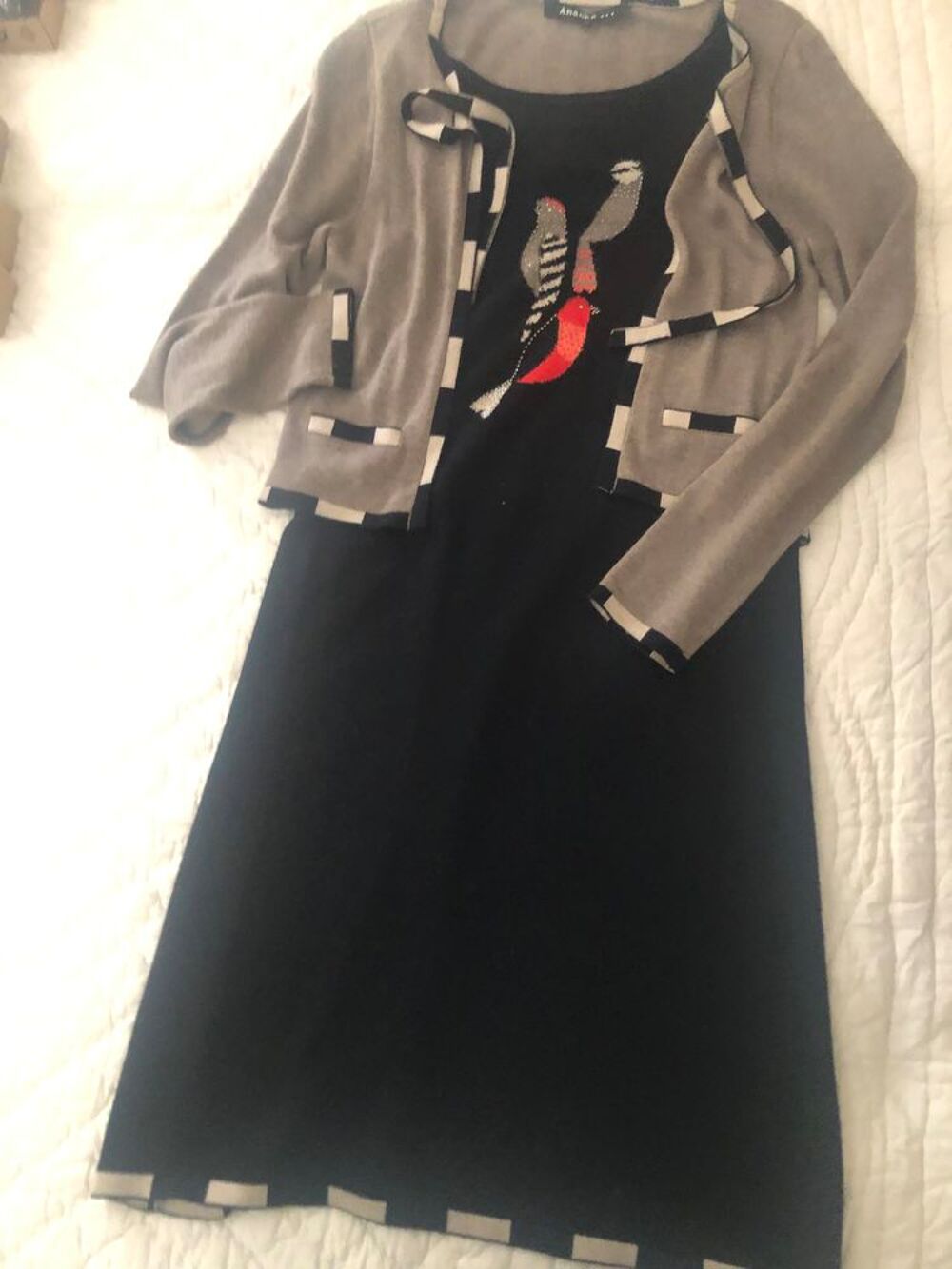 Robe mi mollet en cachemire Vêtements