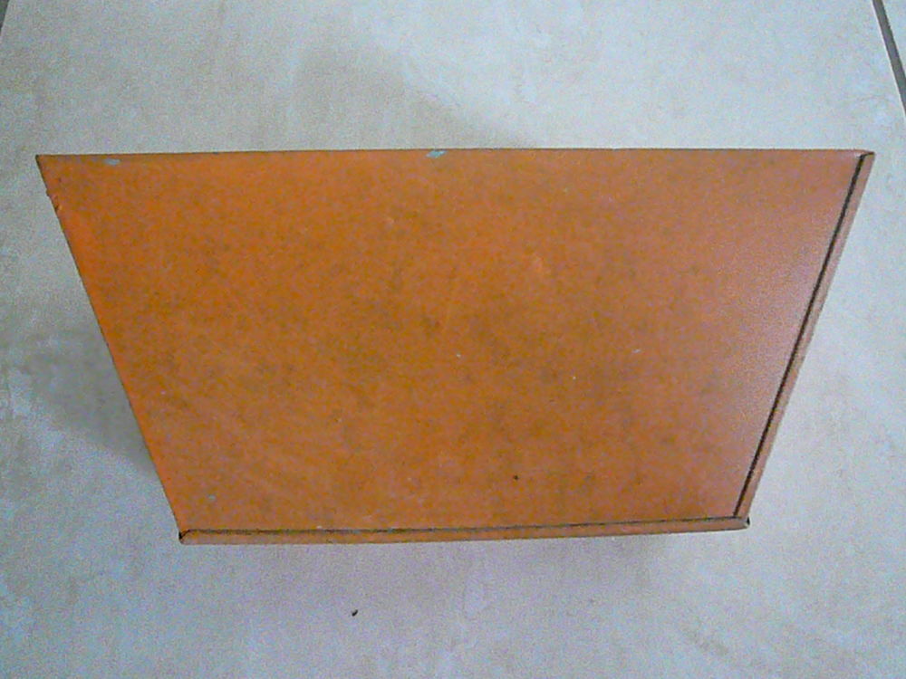 Cache pot rectangulaire en m&eacute;tal Décoration