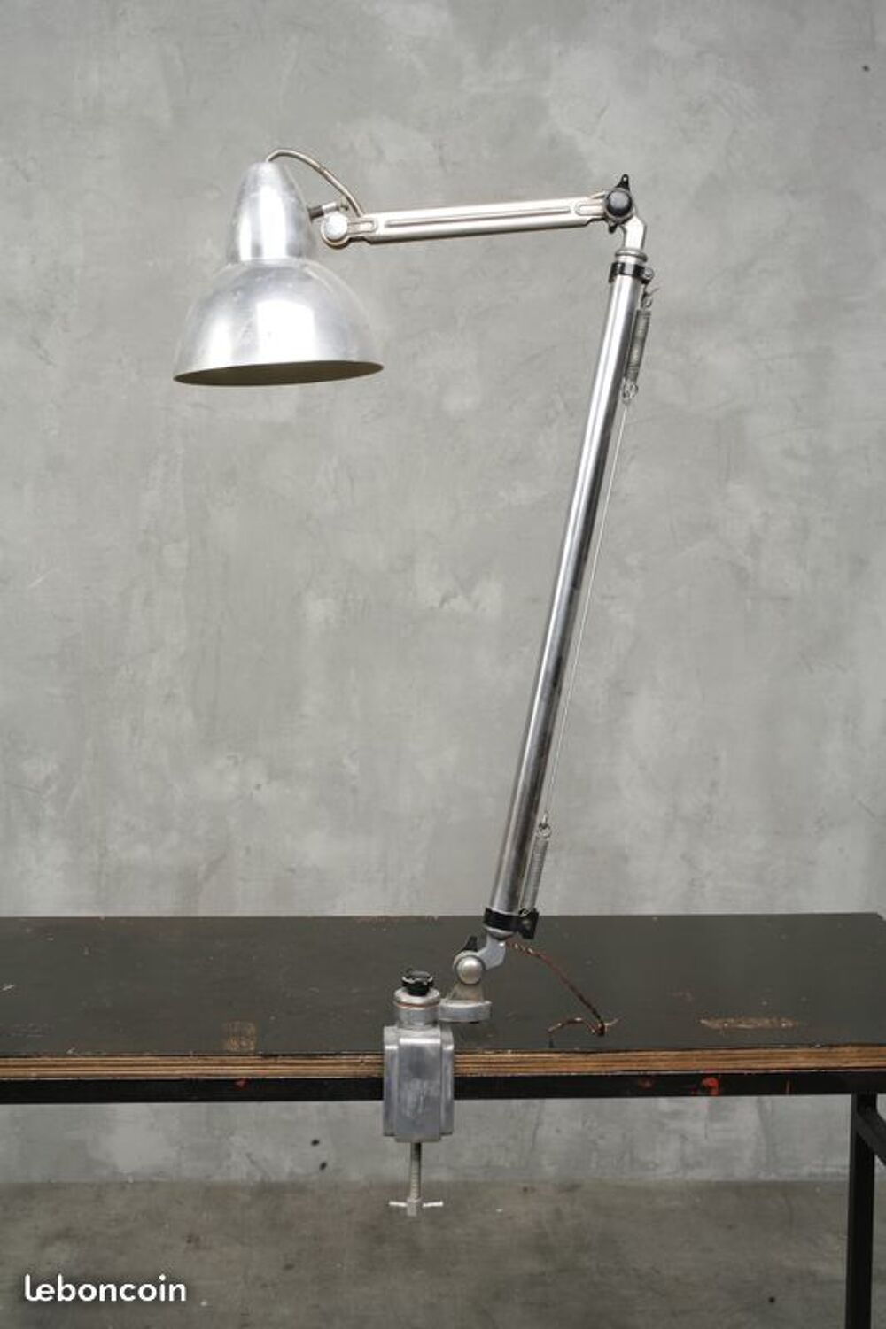 Vintage Lampe d'atelier super chrome 1960 Décoration