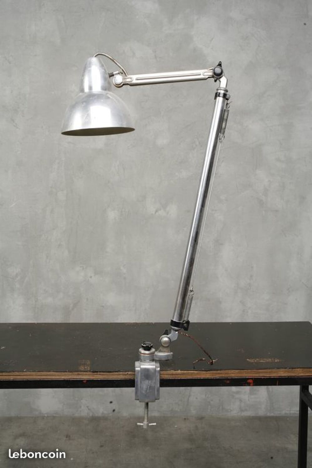 Vintage Lampe d'atelier super chrome 1960 Dcoration